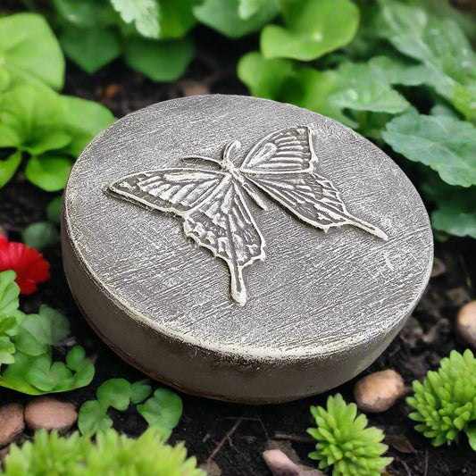 Butterfly Stepping Stone (8" x 1.25") - Stone Grove Statuary