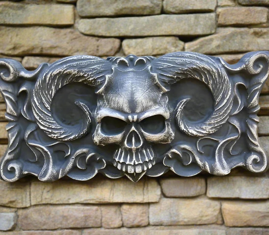 Devil Skull Wall Plaque (20