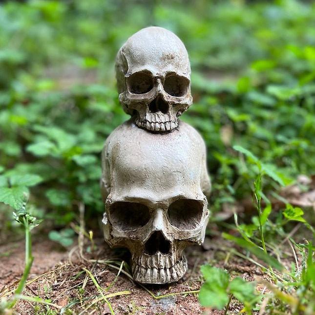 Double Skull Statue (7