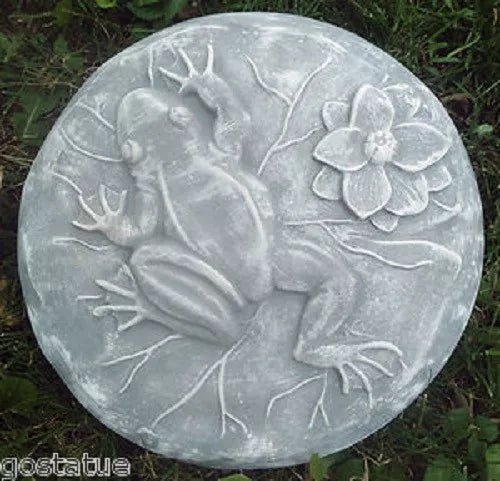 Frog on Lily Pad Stepping Stone (13