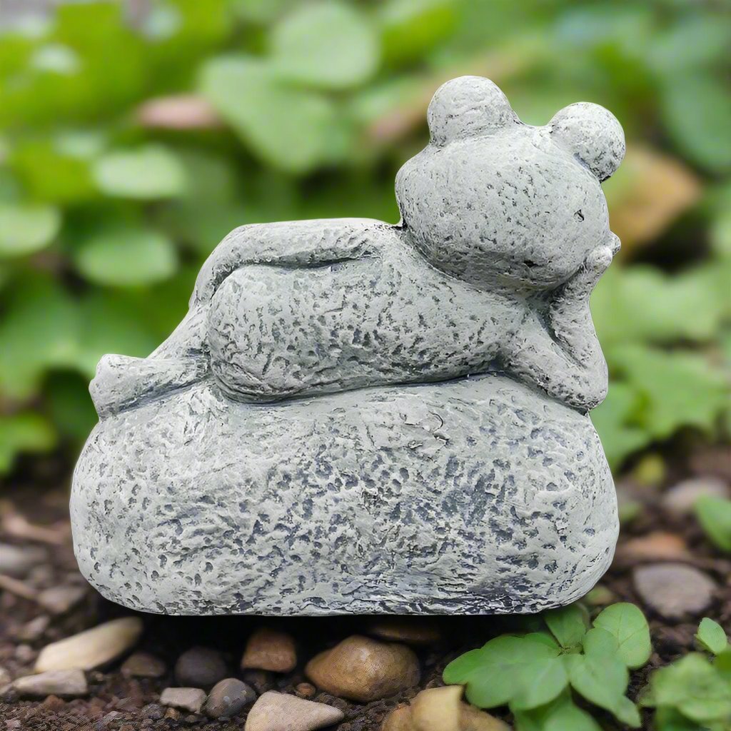 Large Frog Welcome Statue (13" x 15") - Stone Grove Statuary