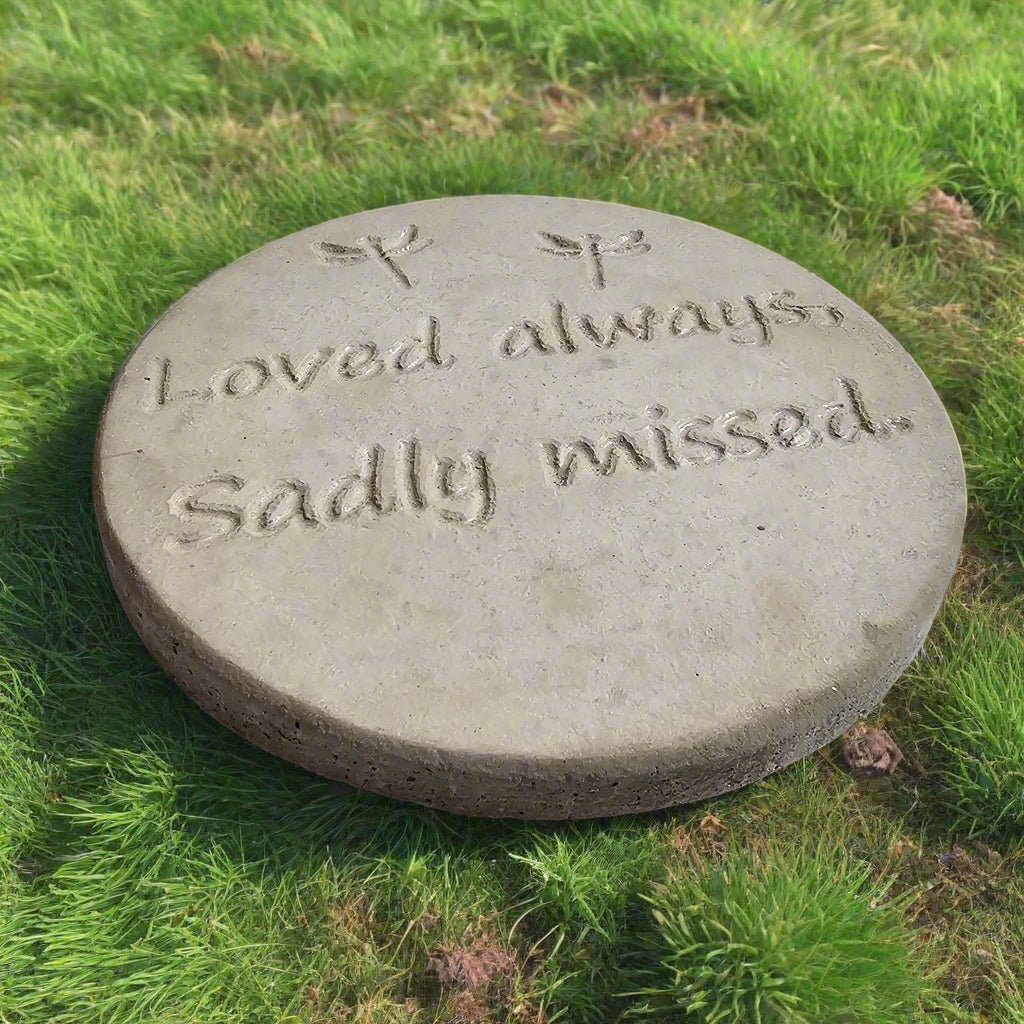 Loved Always Memorial Plaque (7.75