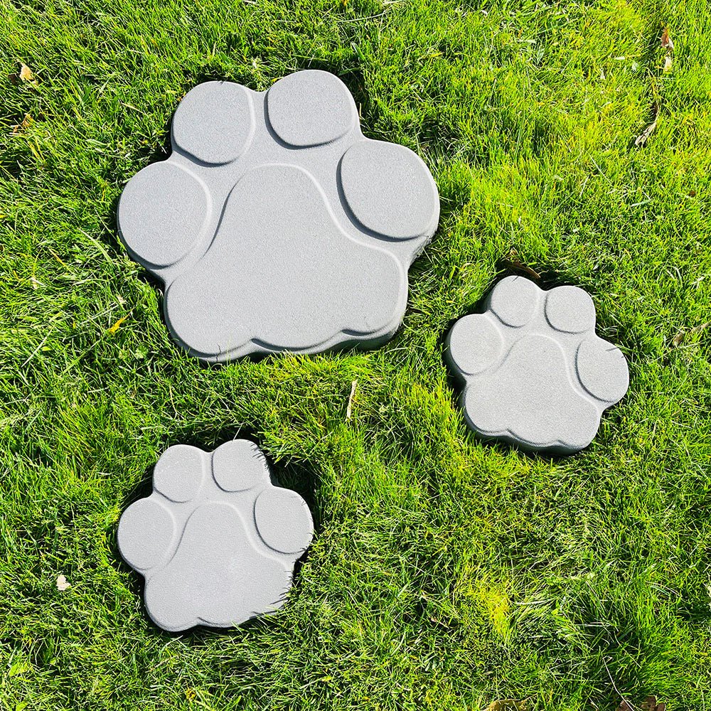 Paw Print Stepping Stone (Multiple Sizes) - Stone Grove Statuary