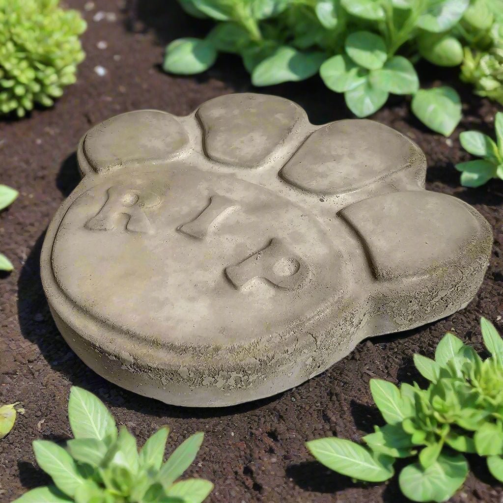 Paw Shaped RIP Stepping Stone (6