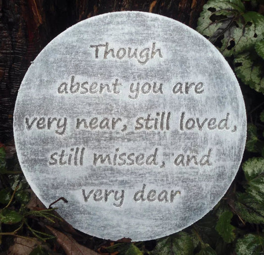 Still Missed Memorial Plaque (7.75" x 0.75") - Stone Grove Statuary