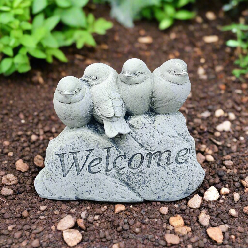 Welcome Rock Bird Statue (8